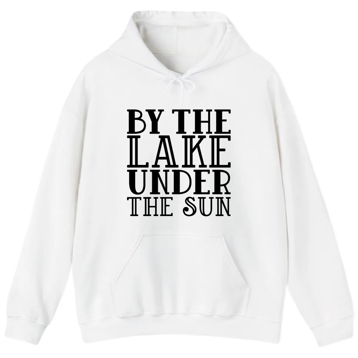 By The Lake Under The Sun Hoodie in White