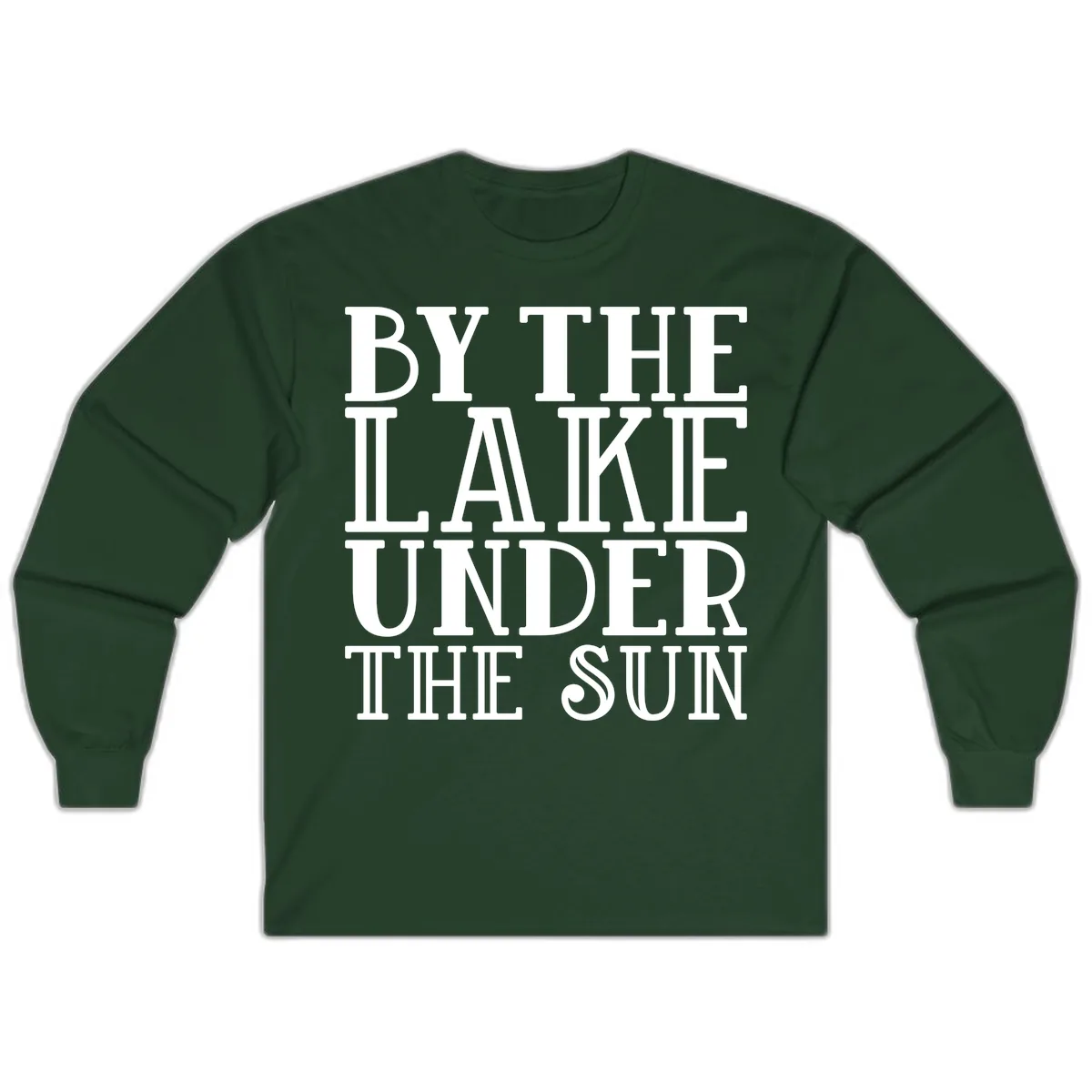 By The Lake Under The Sun Long Sleeve in Forest Green