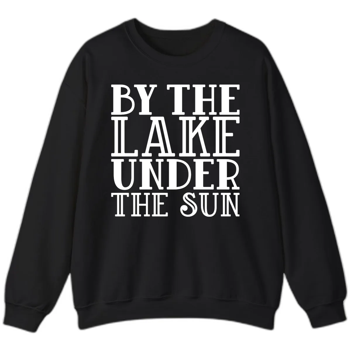 By The Lake Under The Sun Sweatshirt in Black