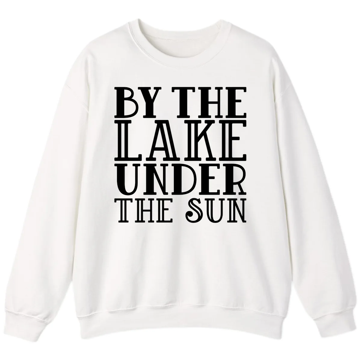 By The Lake Under The Sun Sweatshirt in White