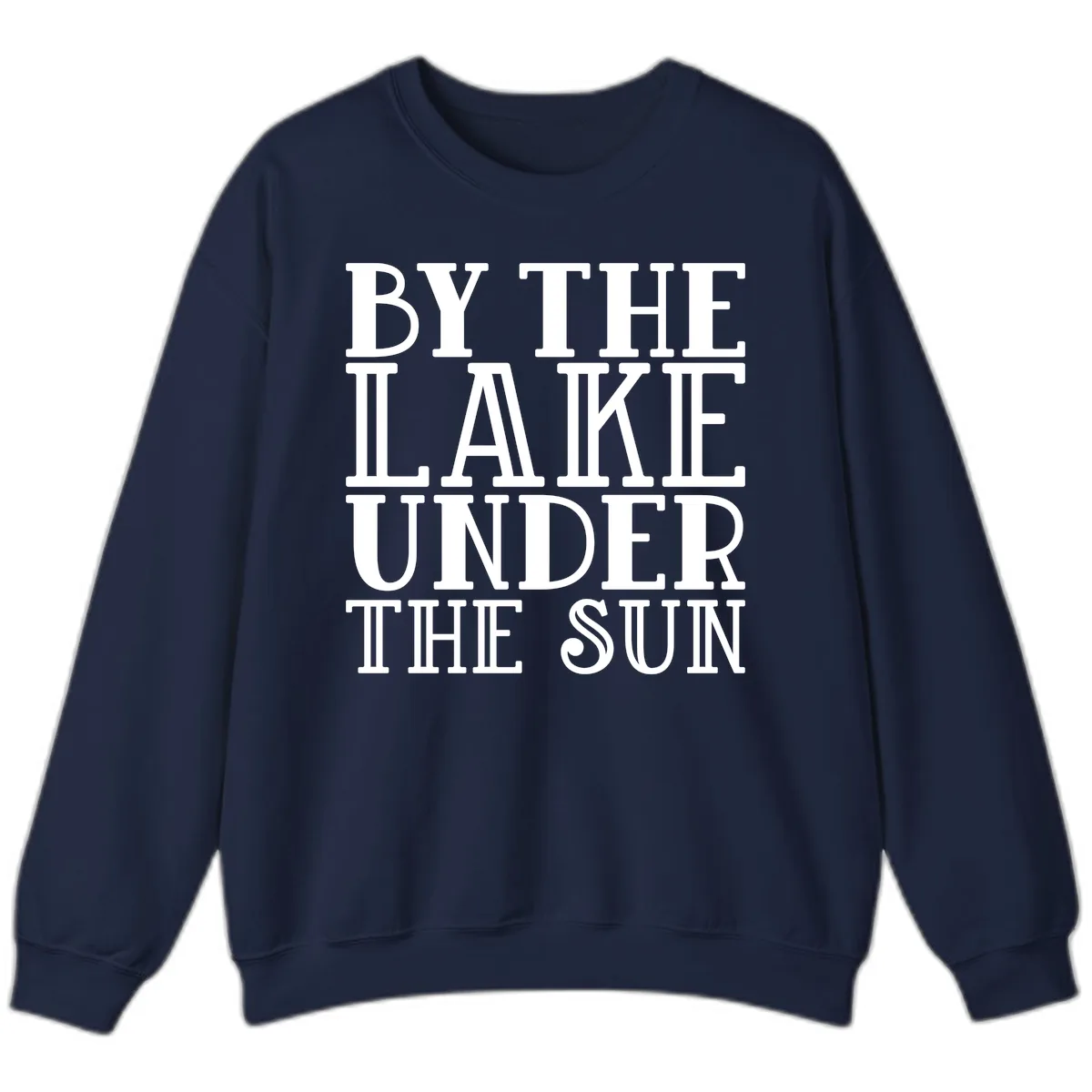 By The Lake Under The Sun Sweatshirt in Navy