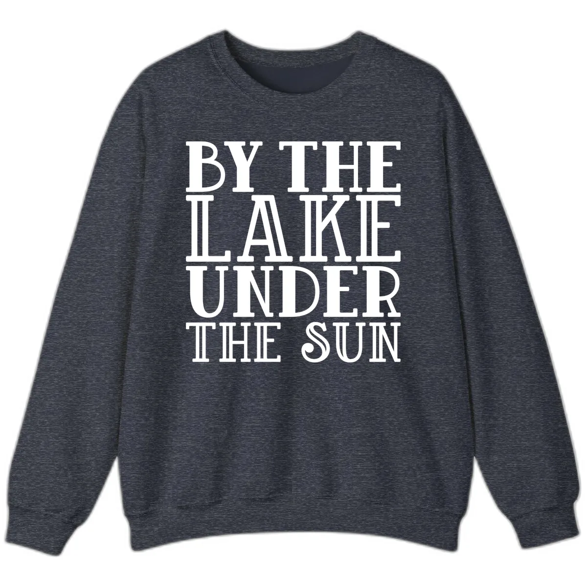 By The Lake Under The Sun Sweatshirt in Heather Sport Dark Navy