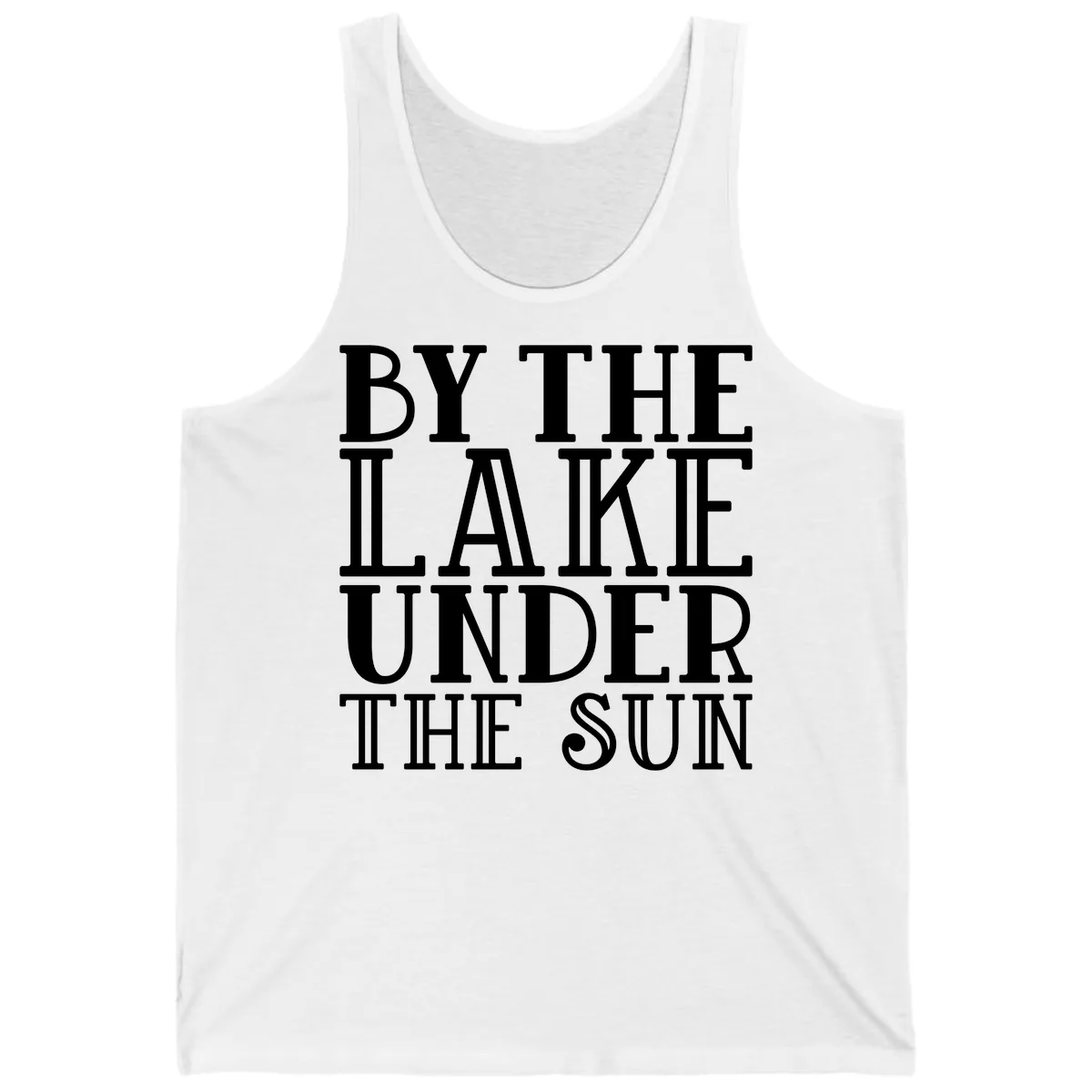 By The Lake Under The Sun Tank in White
