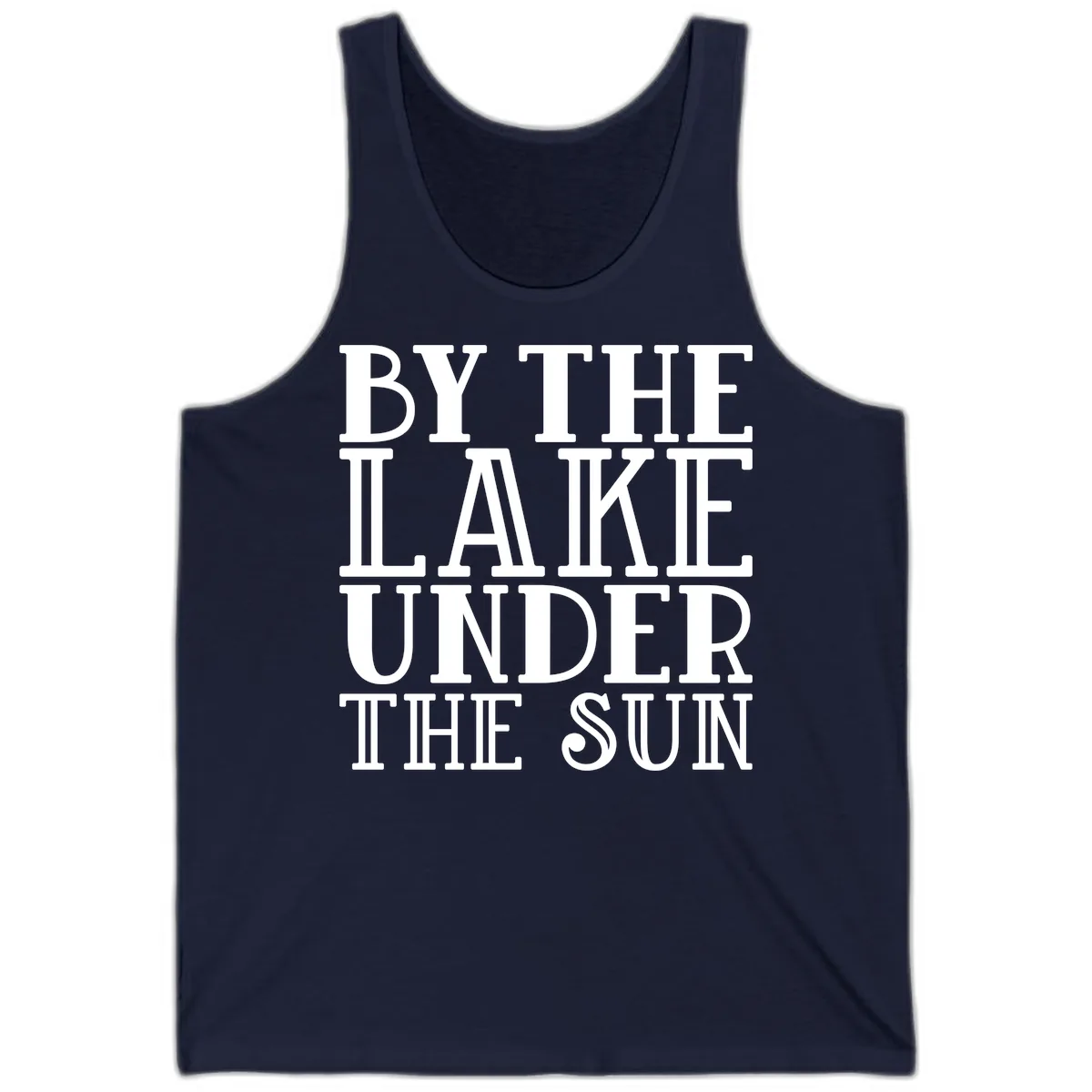 By The Lake Under The Sun Tank in Navy