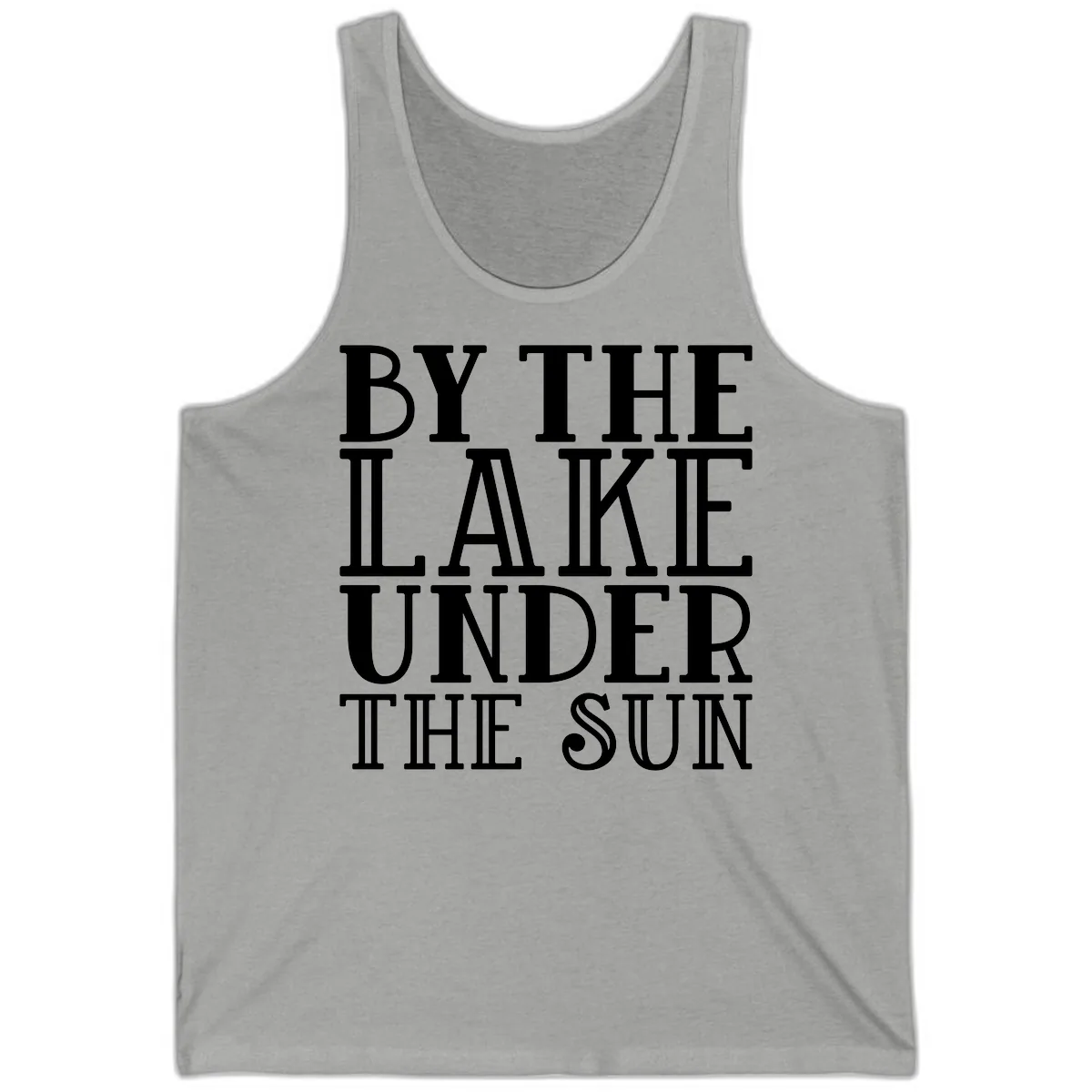 By The Lake Under The Sun Tank in Athletic Heather