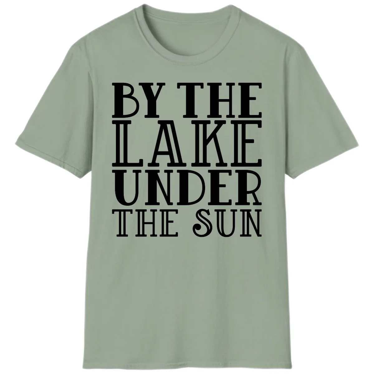 By The Lake Under The Sun T-Shirt in Sage