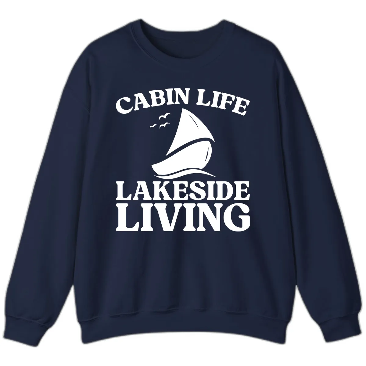 Cabin Life Lakeside Living Sweatshirt in Navy