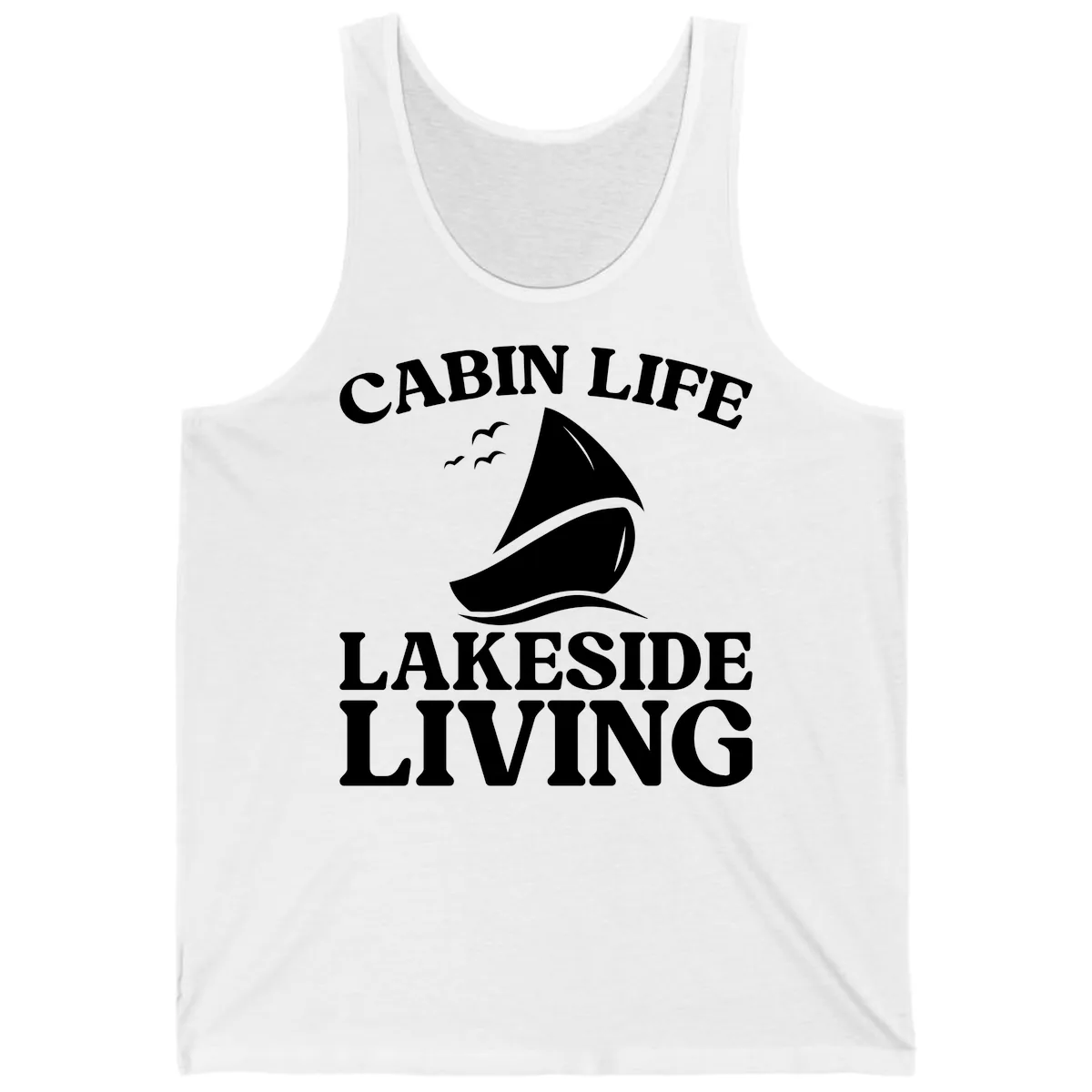 Cabin Life Lakeside Living Tank in White