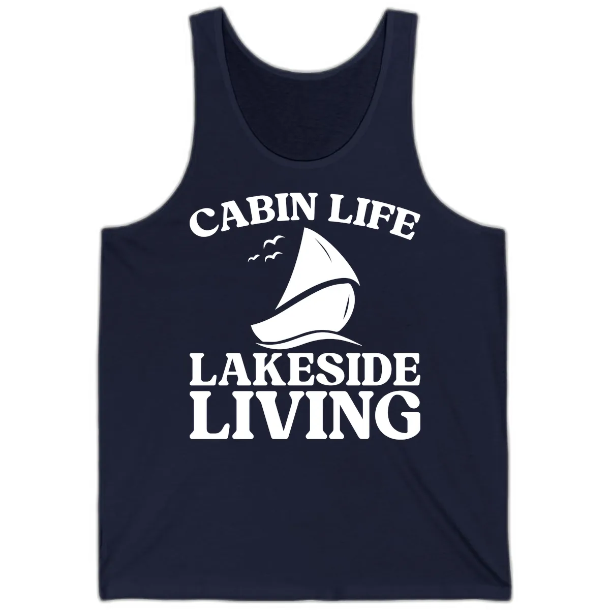 Cabin Life Lakeside Living Tank in Navy