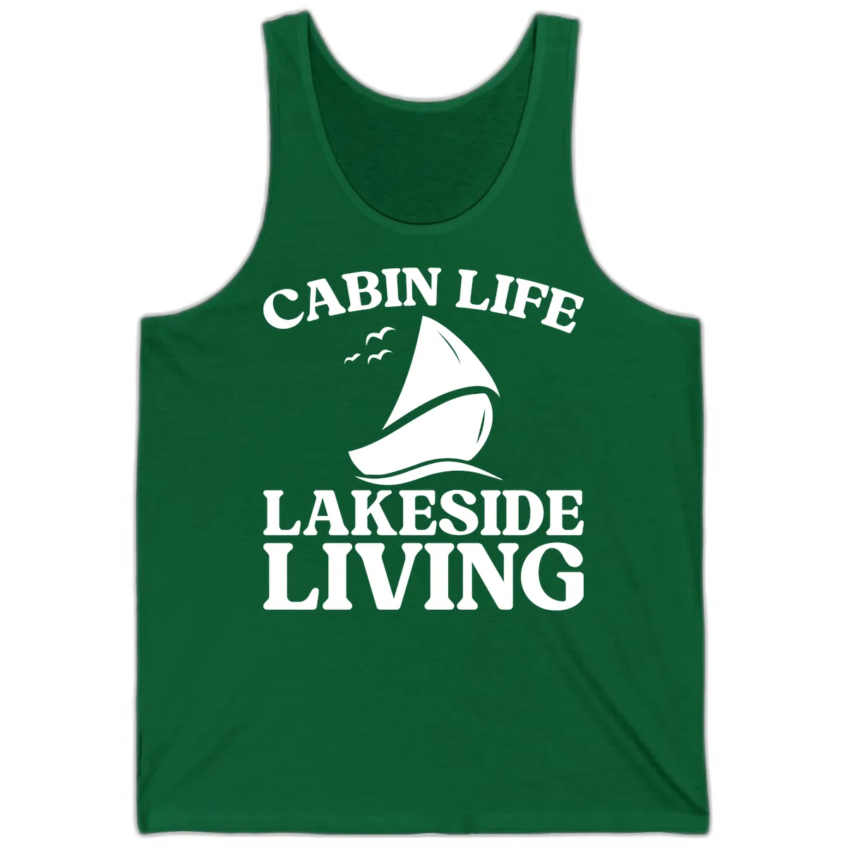 Cabin Life Lakeside Living Tank in Kelly