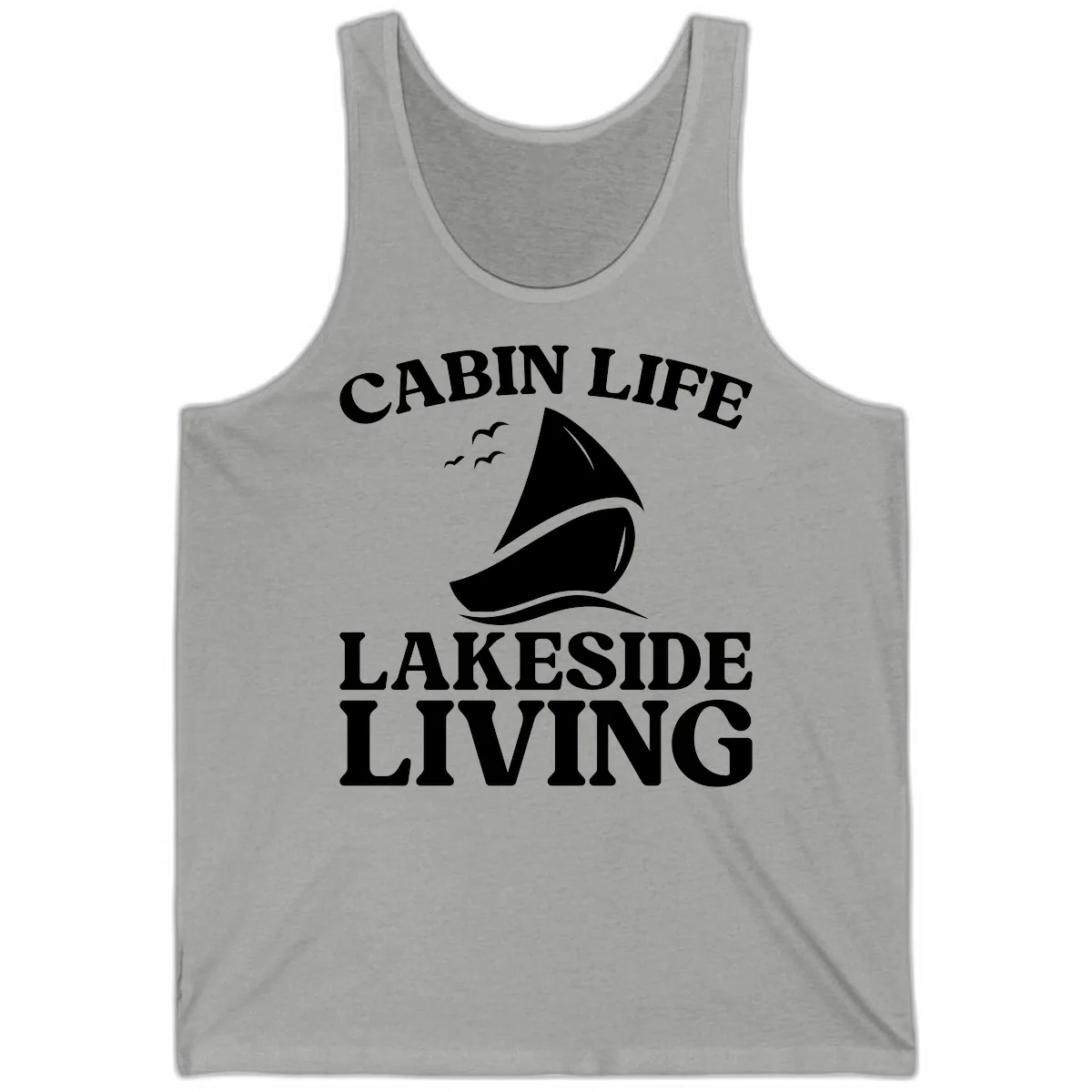 Cabin Life Lakeside Living Tank in Athletic Heather