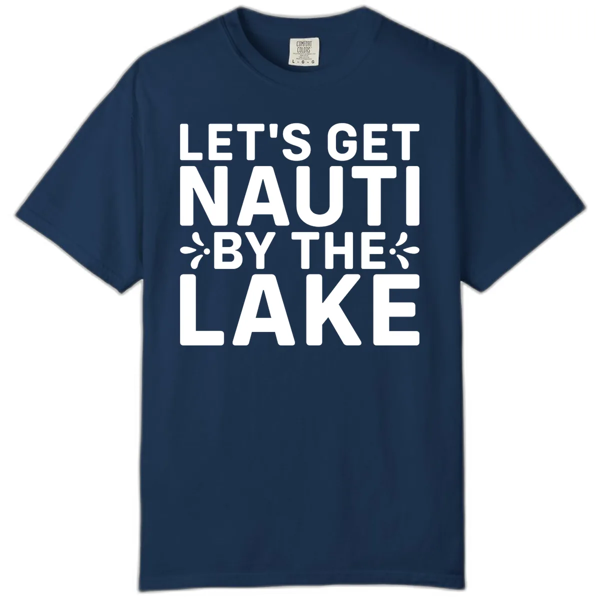 Let's Get Nauti By The Lake Design Comfort Color in Navy