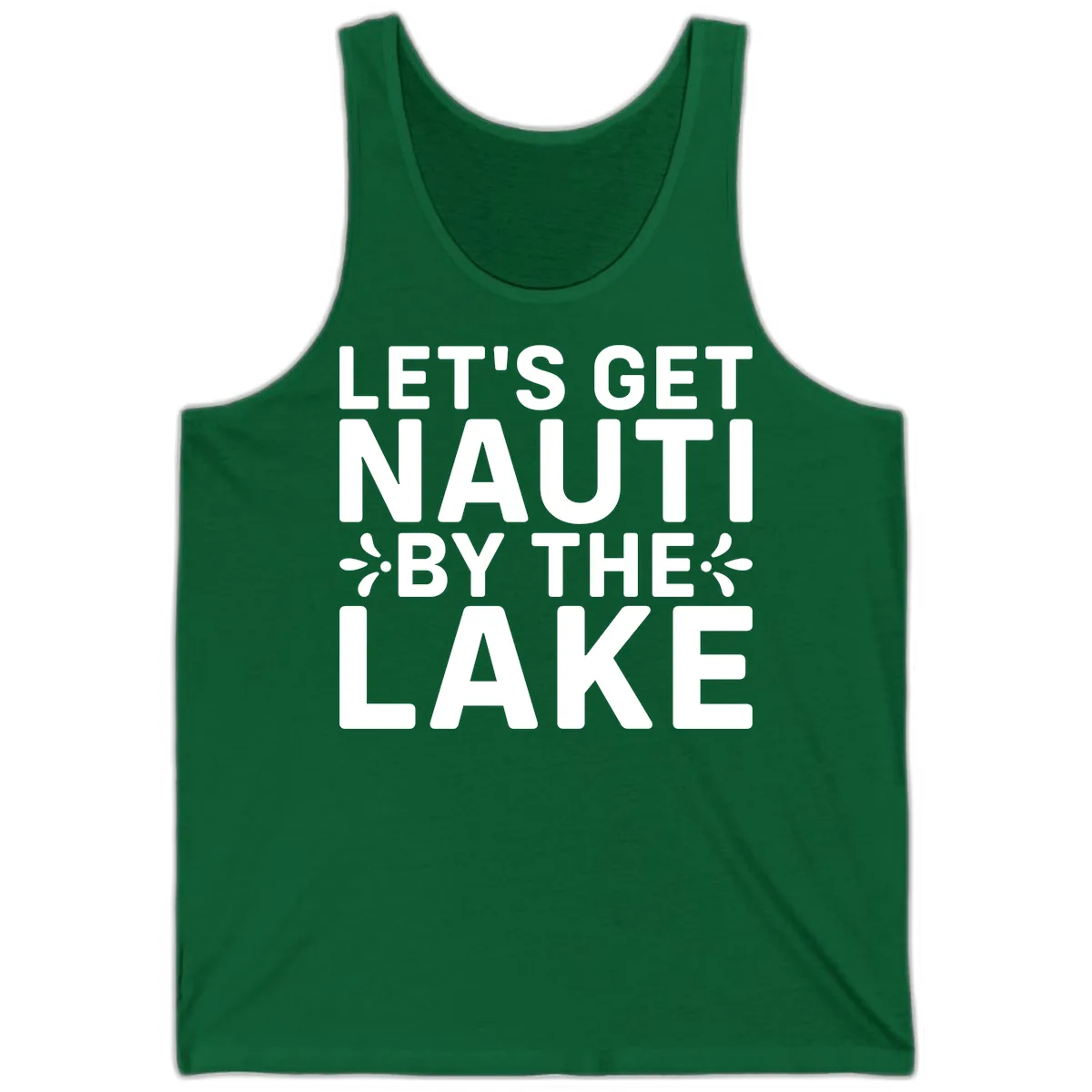 Let's Get Nauti By The Lake Design Tank in Kelly
