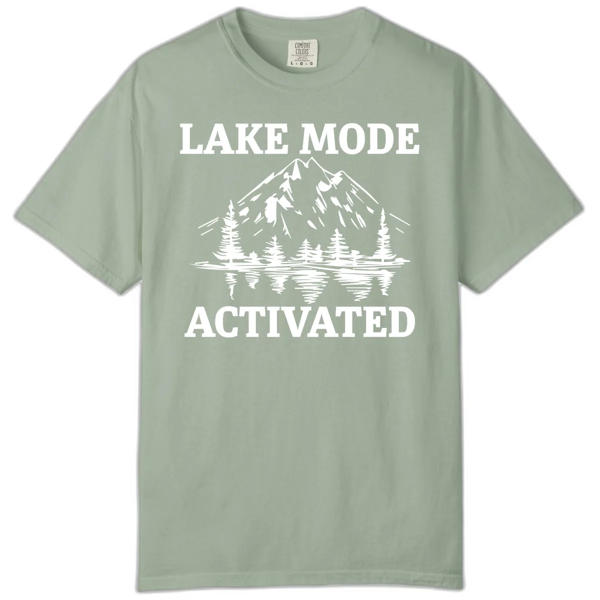 Lake Mode Activated Mountain Landscape Comfort Color in Bay