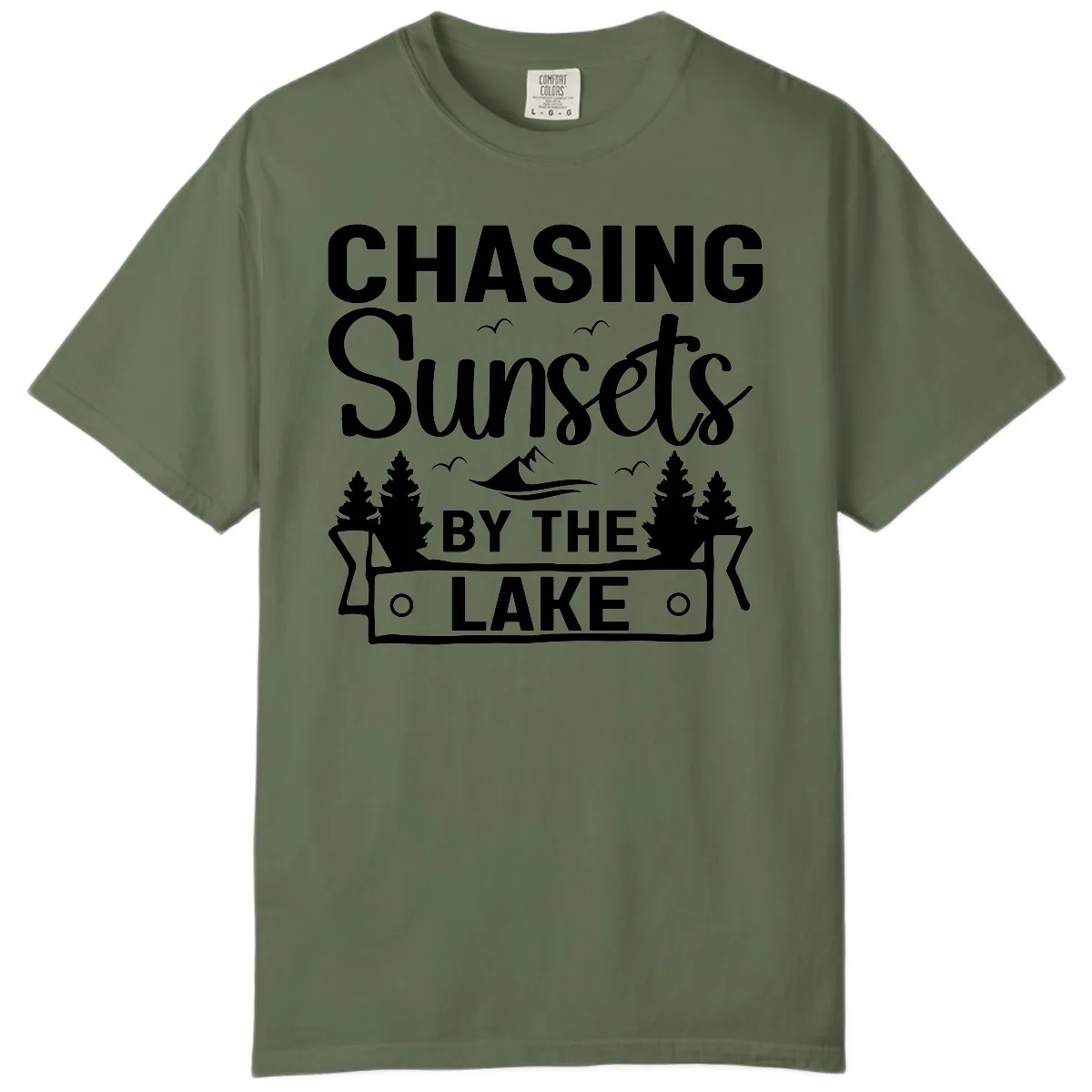 Chasing Sunsets By The Lake Design Comfort Color in Sage