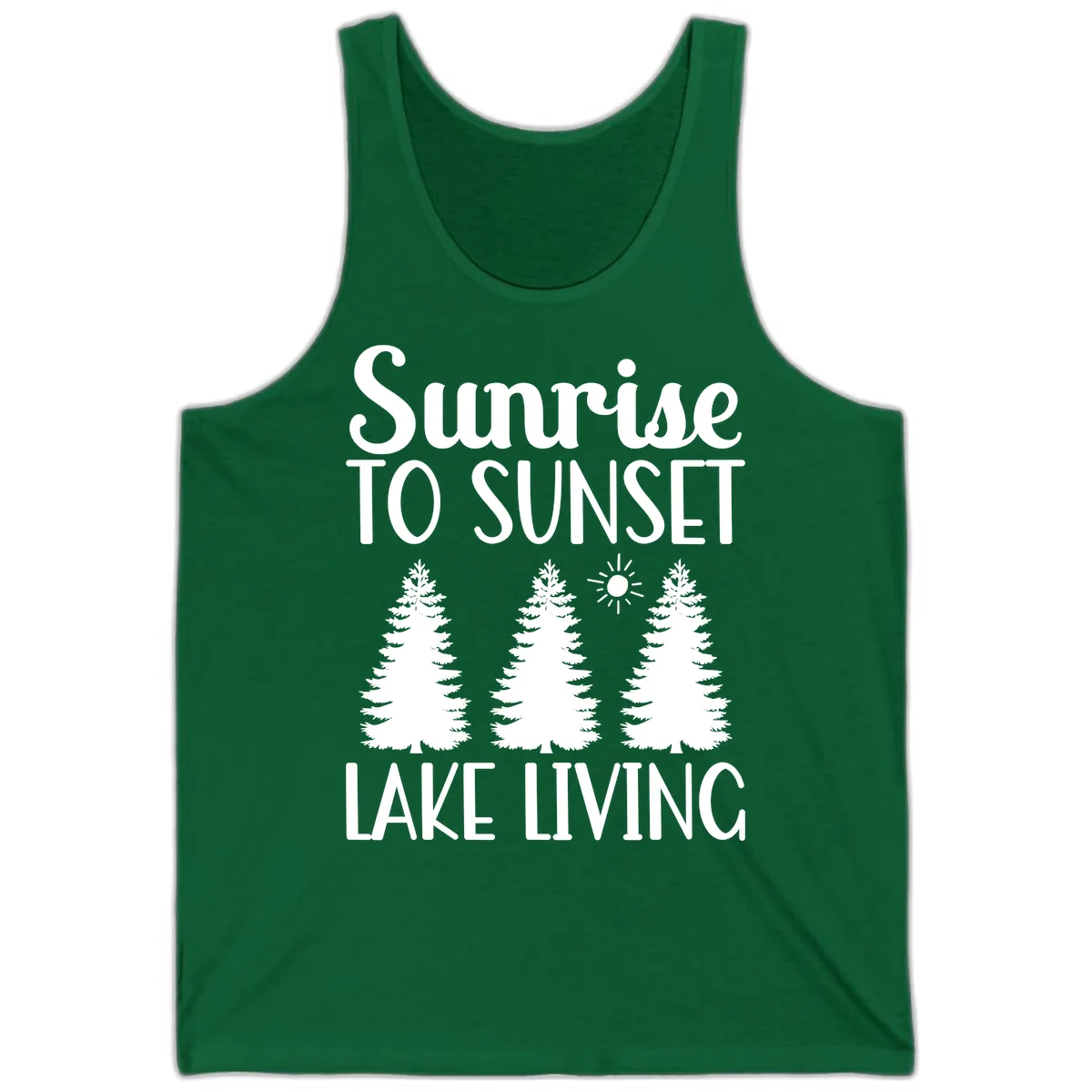 Sunrise To Sunset Lake Living Tank in Kelly