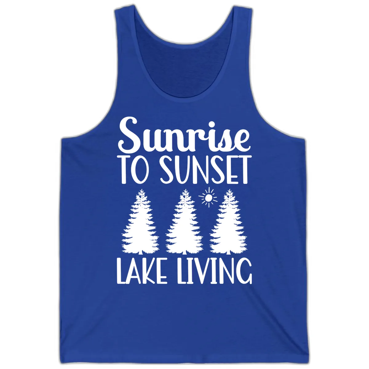 Sunrise To Sunset Lake Living Tank in True Royal