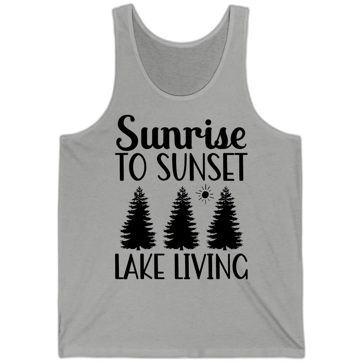 Sunrise To Sunset Lake Living Tank in Athletic Heather