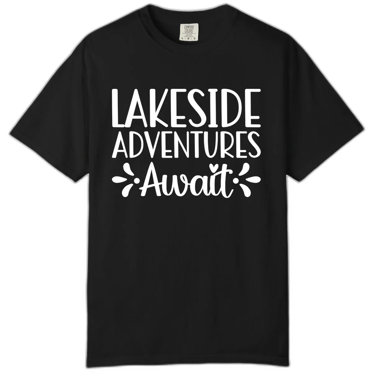 Lakeside Adventures Await Comfort Color in Black