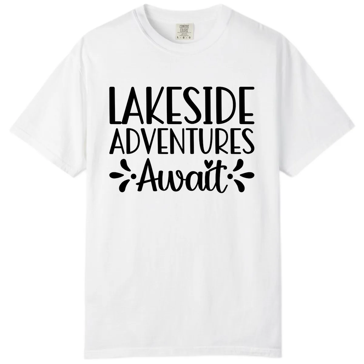 Lakeside Adventures Await Comfort Color in White