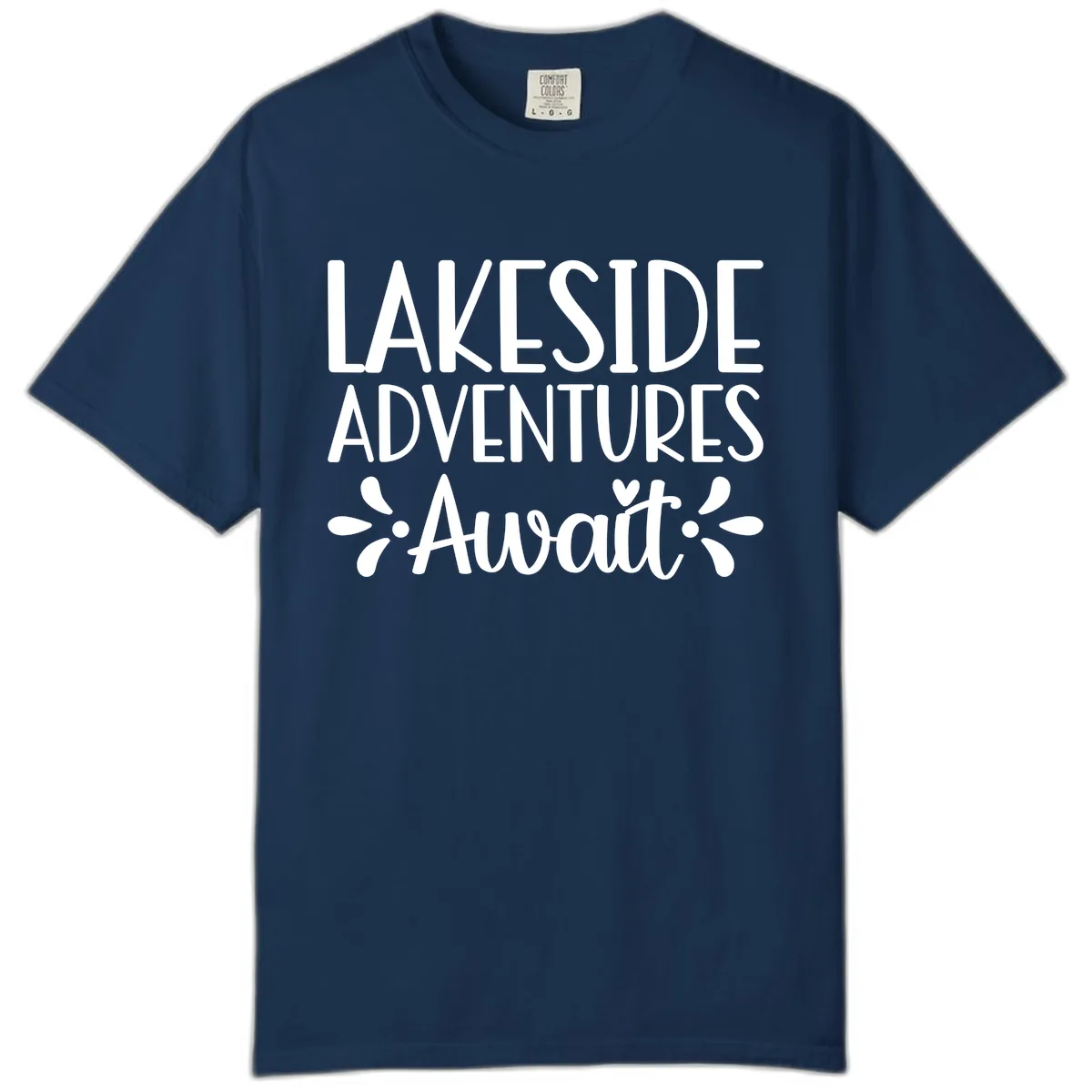 Lakeside Adventures Await Comfort Color in Navy