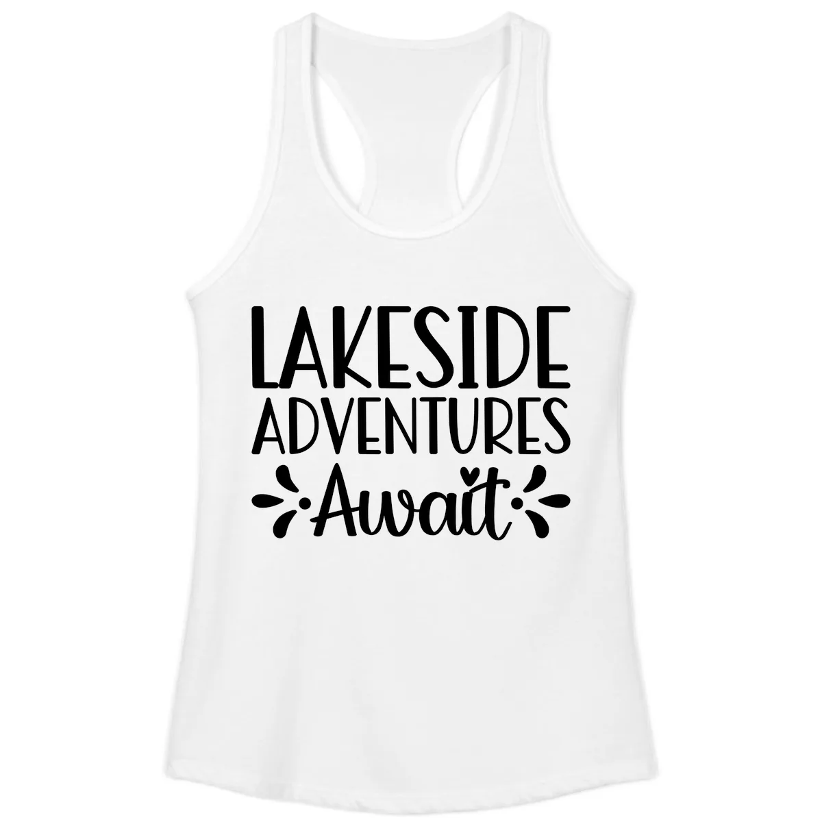 Lakeside Adventures Await Ladies Tank in White