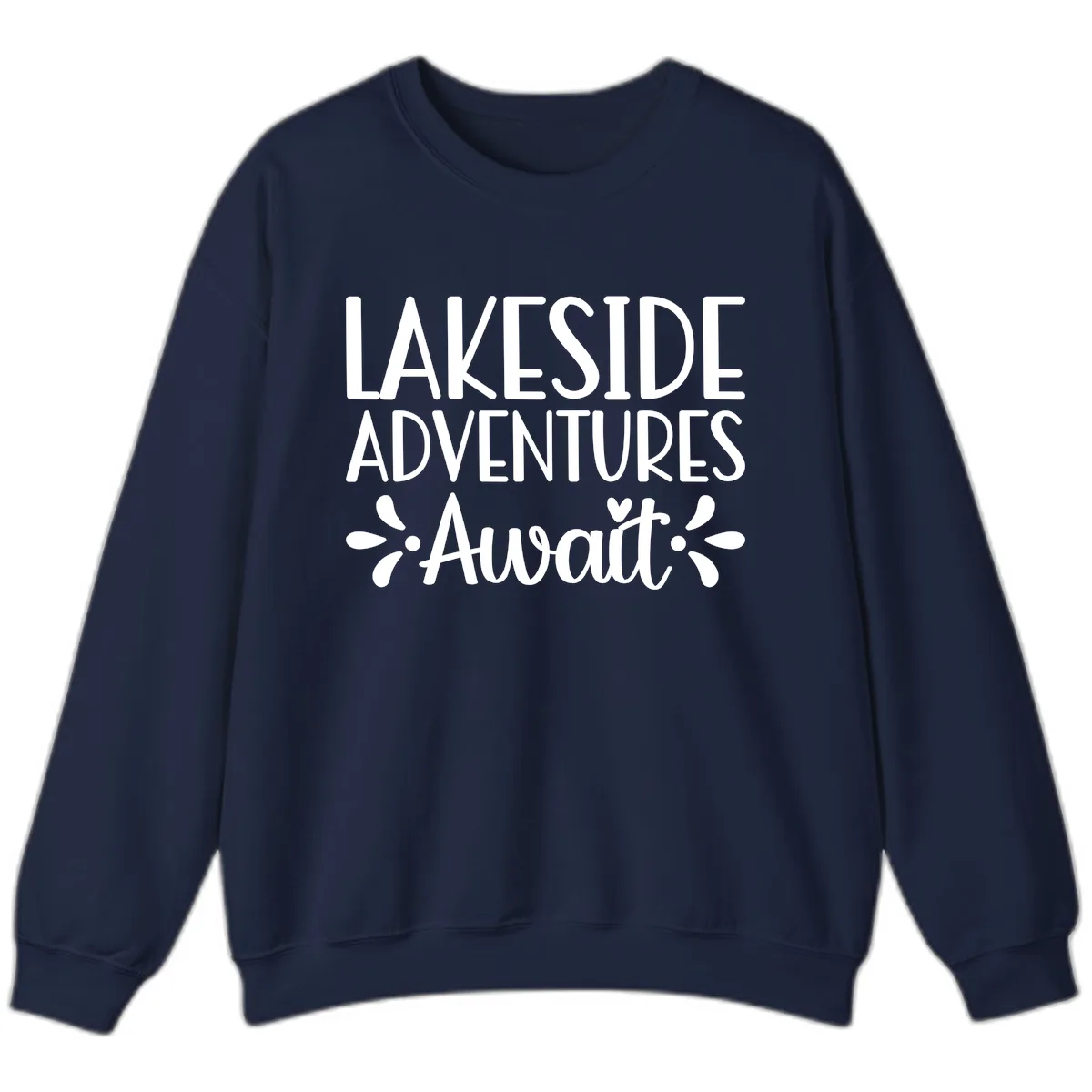 Lakeside Adventures Await Sweatshirt in Navy