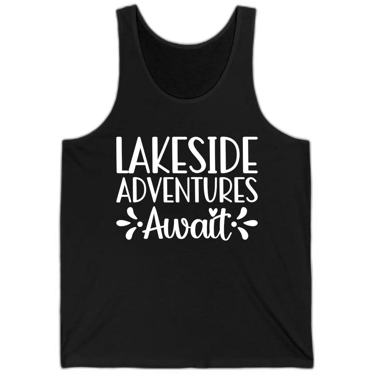 Lakeside Adventures Await Tank in Black