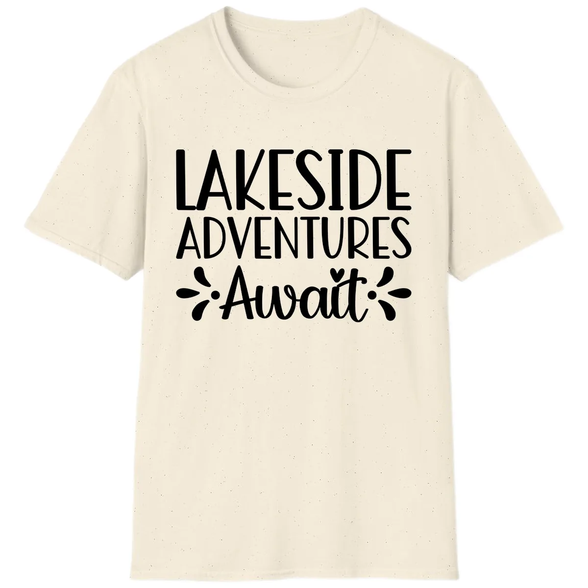 Lakeside Adventures Await T-Shirt in Natural
