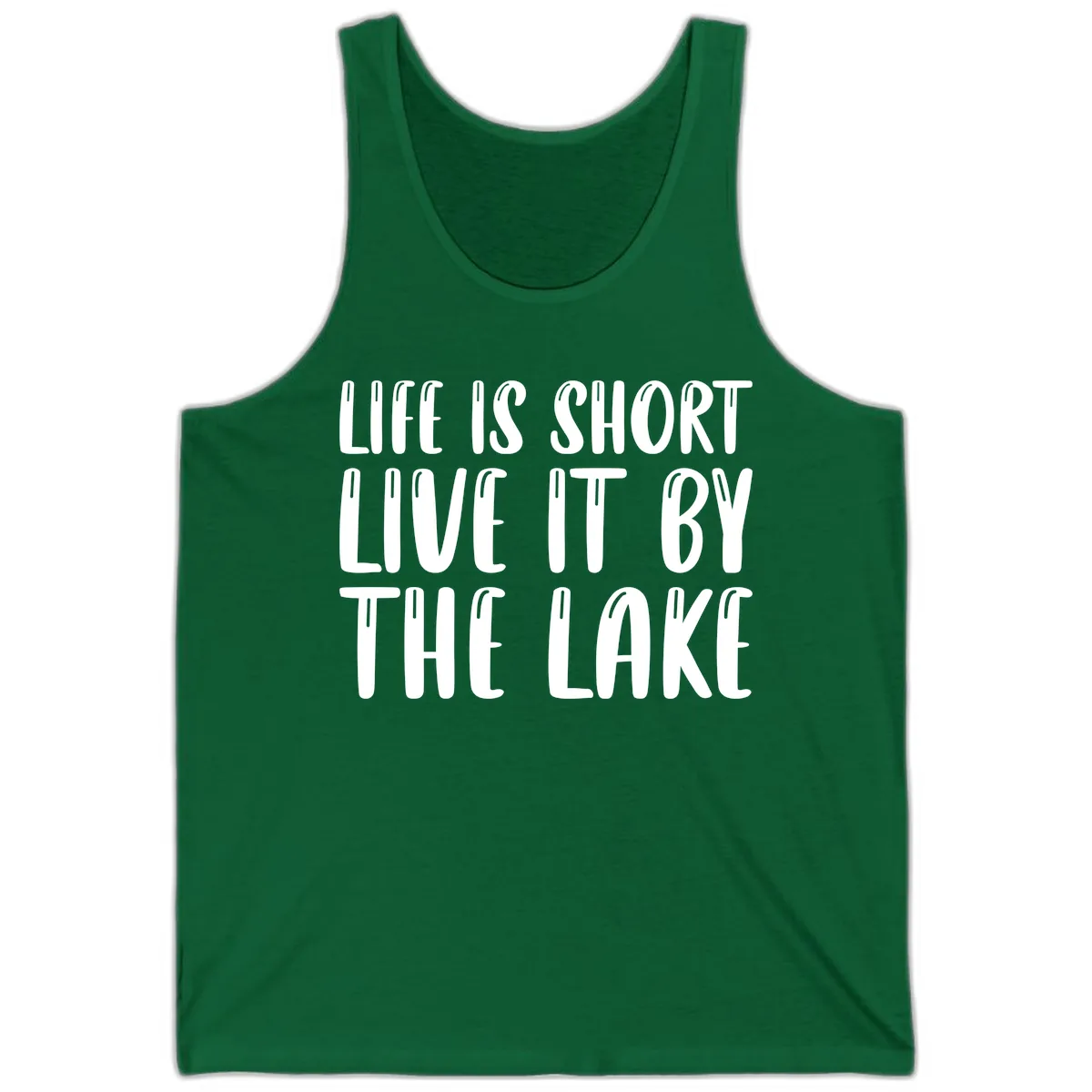 Life Is Short Live It By The Lake Tank in Kelly