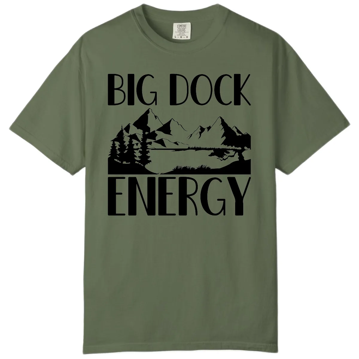 Big Dock Energy Mountain Landscape Comfort Color in Sage