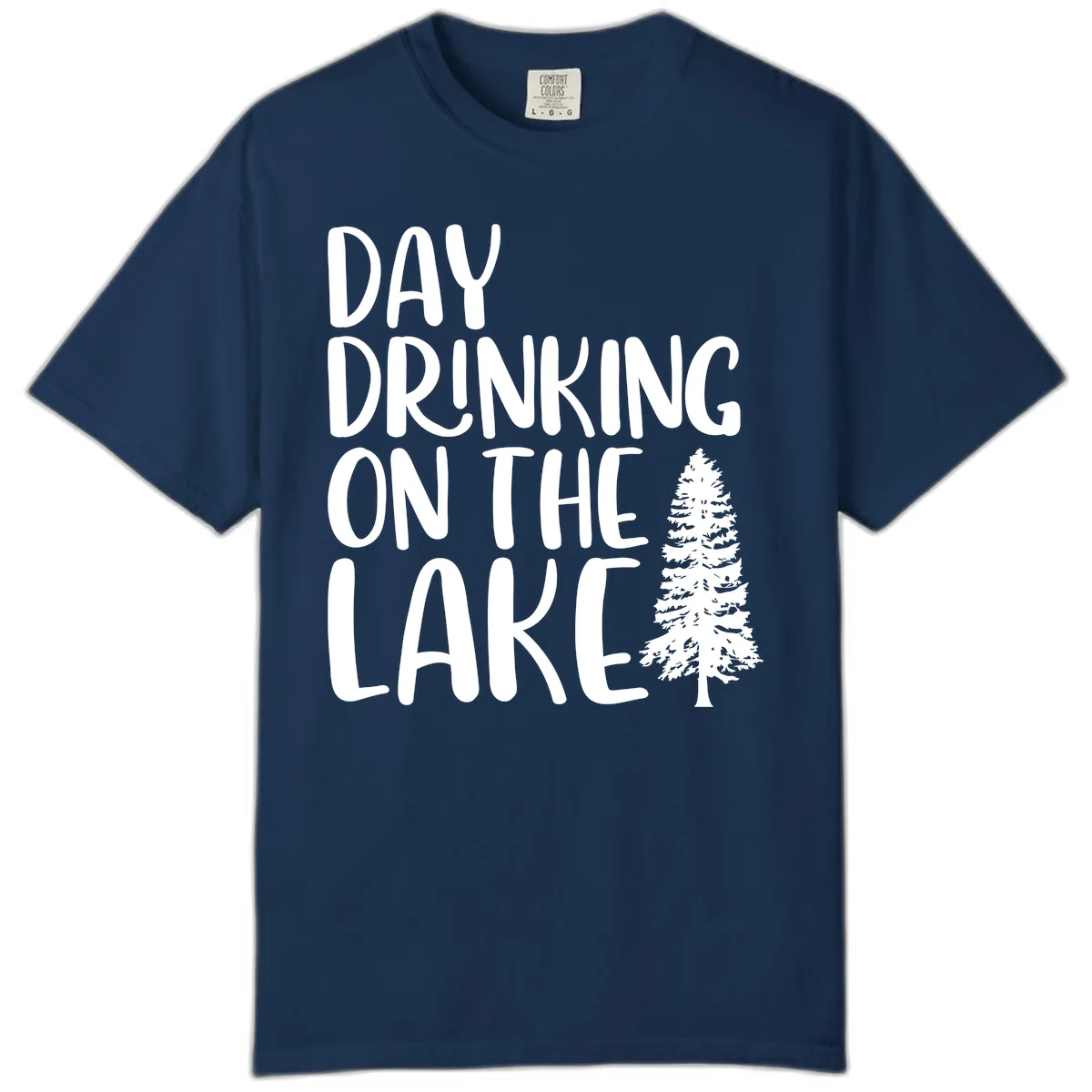 Day Drinking On The Lake Comfort Color in Navy