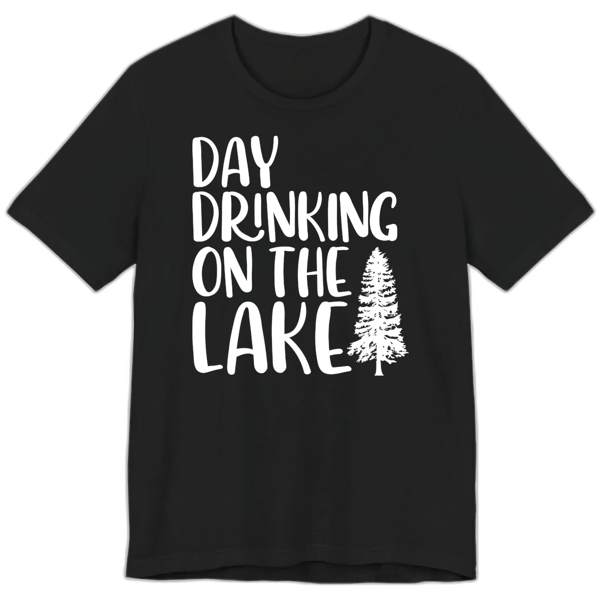 Day Drinking On The Lake Premium T-Shirt in Black