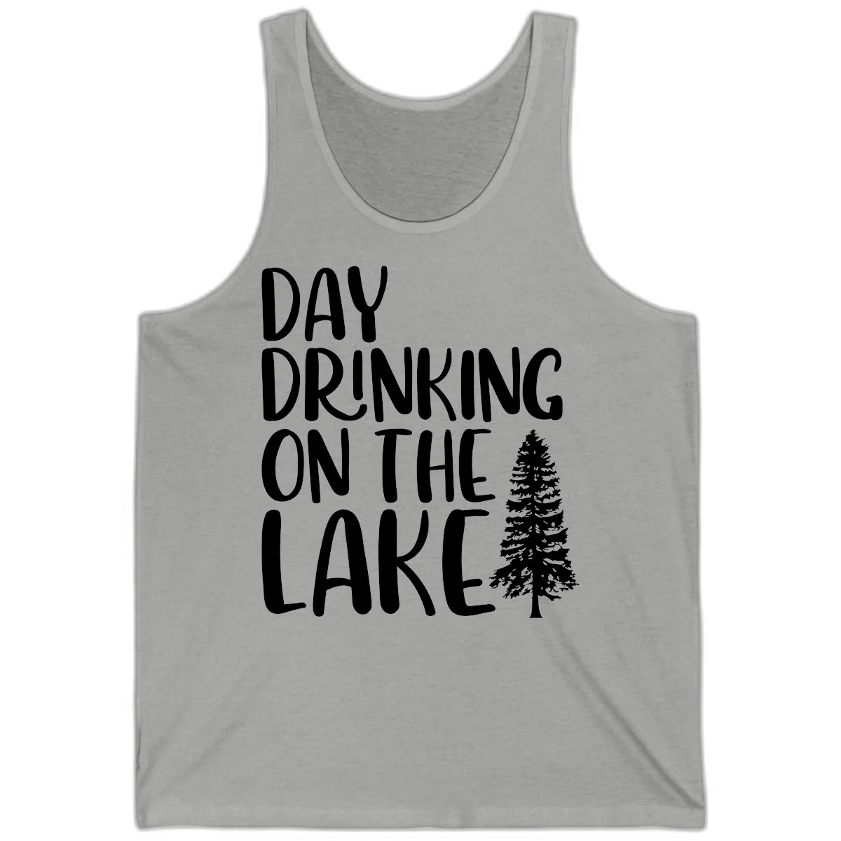 Day Drinking On The Lake Tank in Athletic Heather