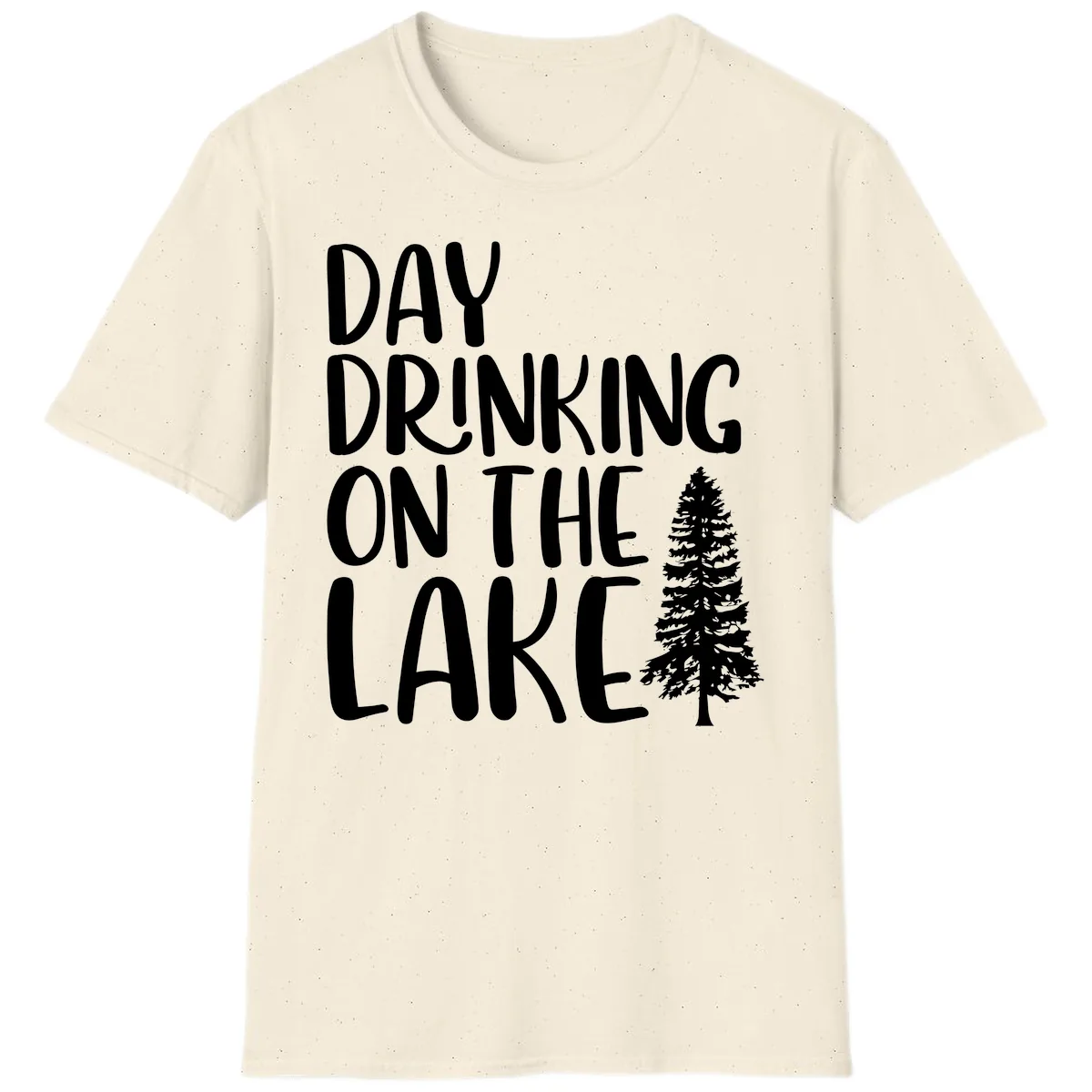 Day Drinking On The Lake T-Shirt in Natural