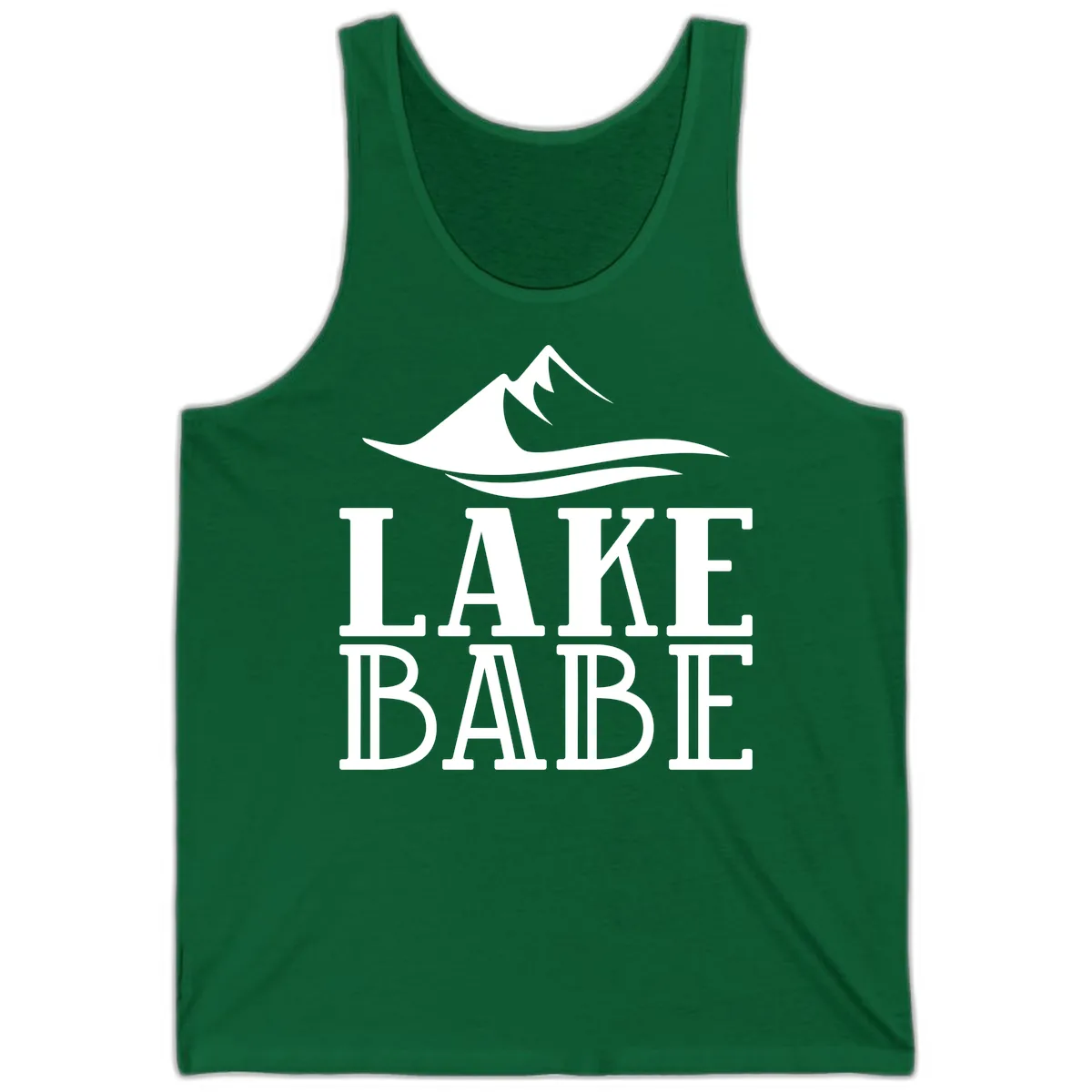 Lake Babe Mountain Wave Design Tank in Kelly