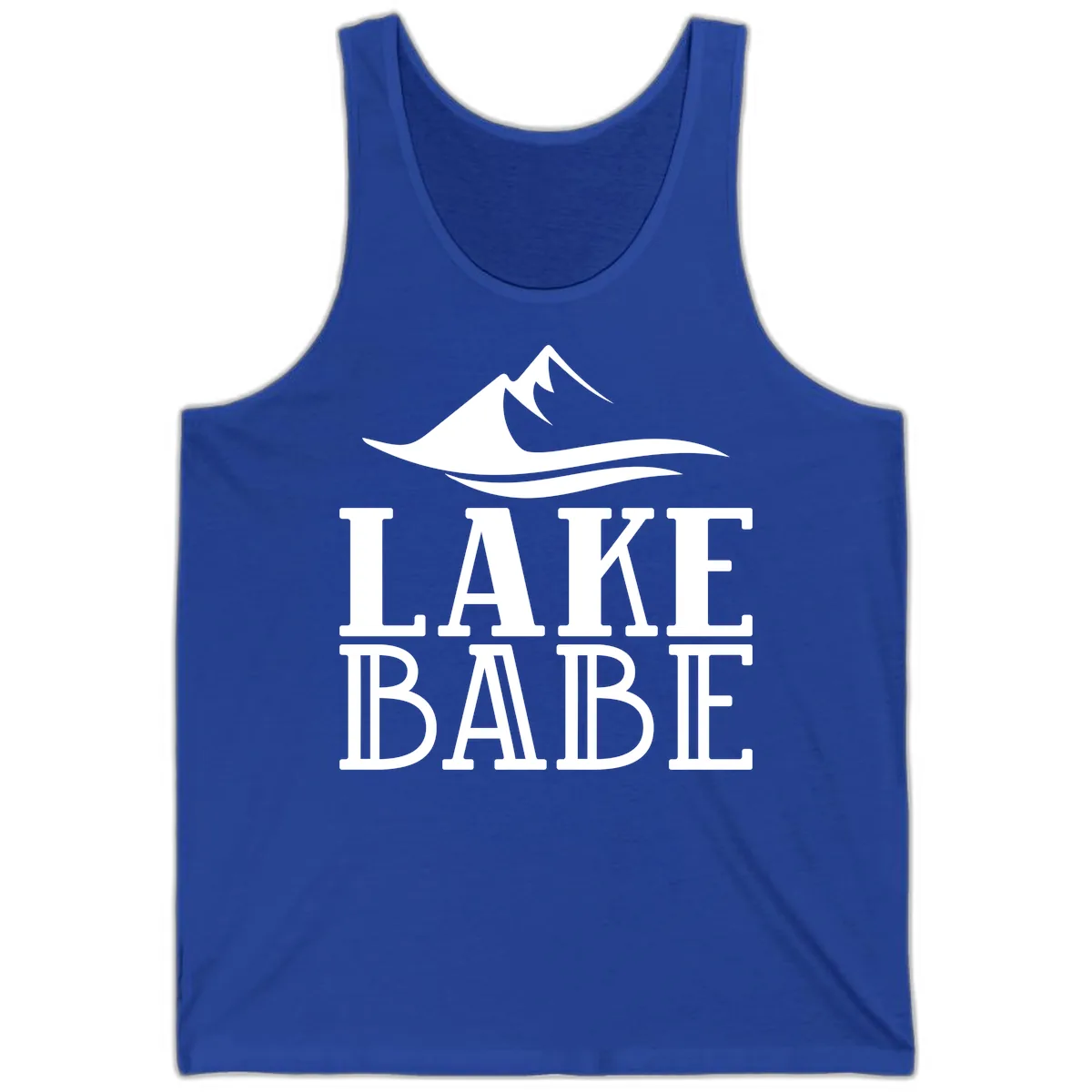 Lake Babe Mountain Wave Design Tank in True Royal