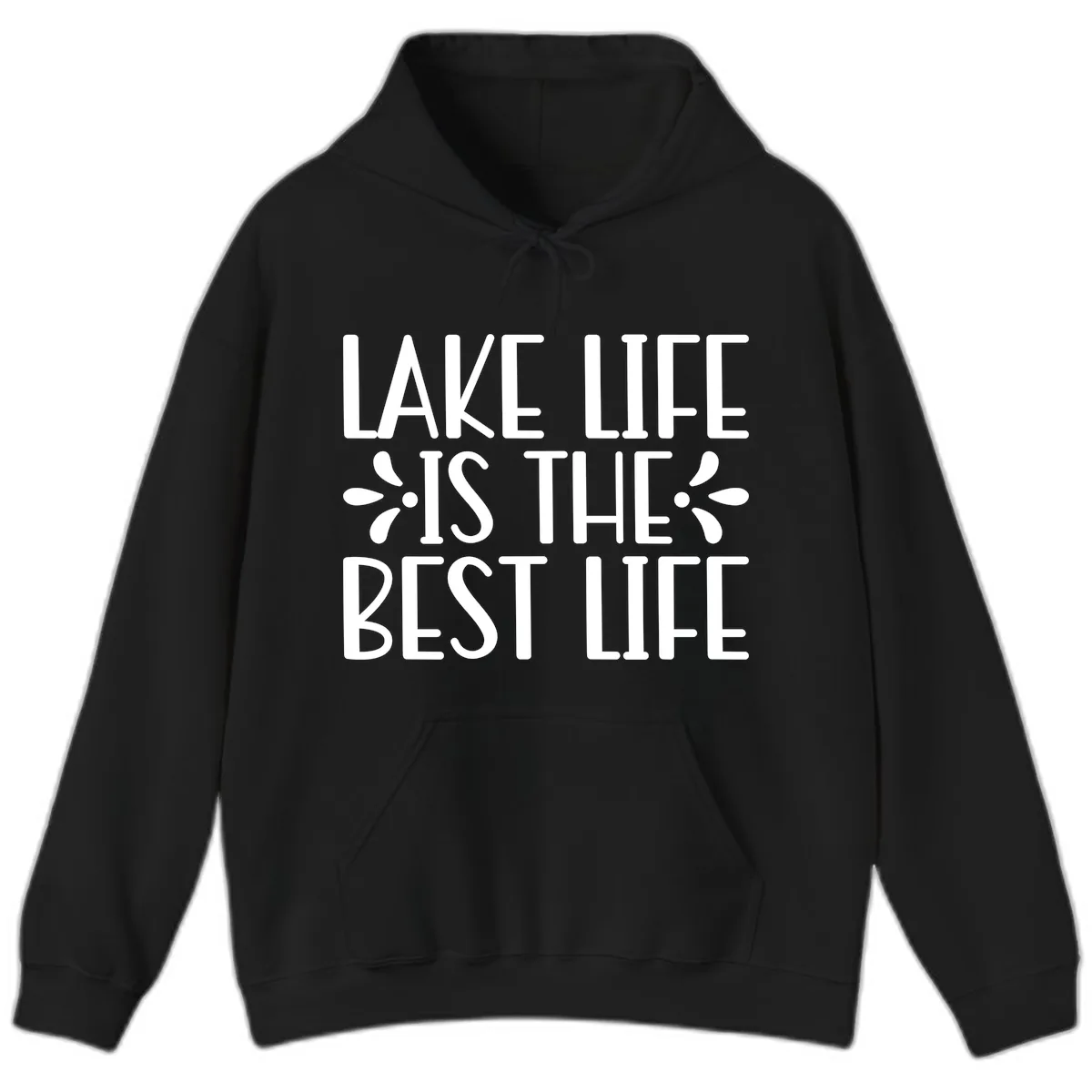 Lake Life Is The Best Life Hoodie in Black