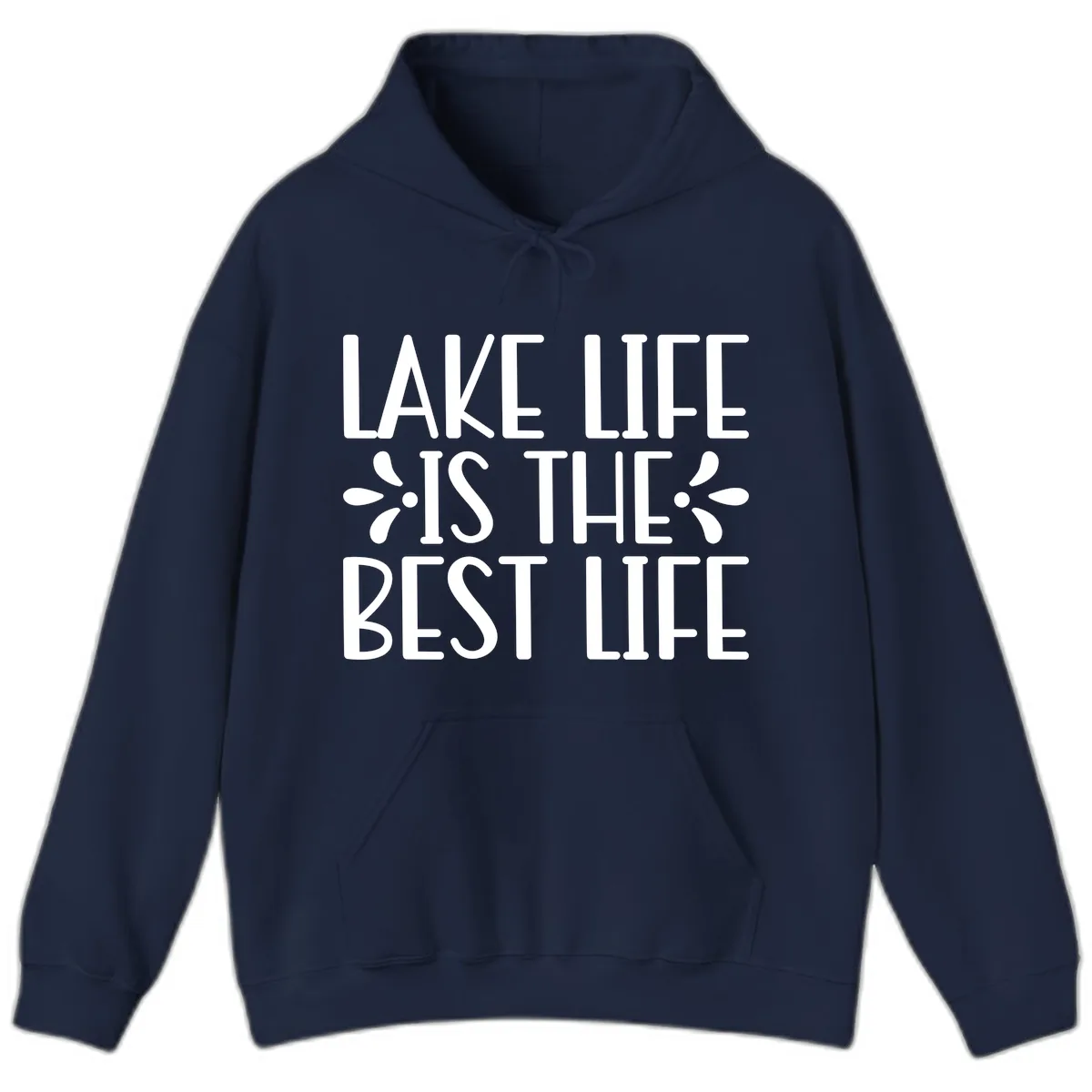 Lake Life Is The Best Life Hoodie in Navy
