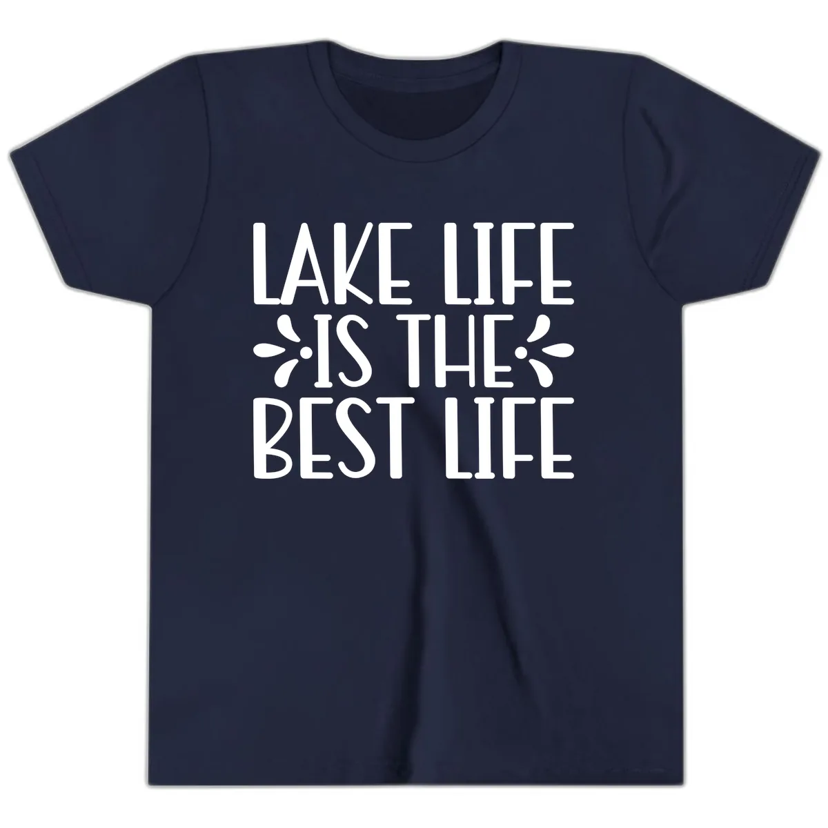 Lake Life Is The Best Life Youth T-Shirt in Navy