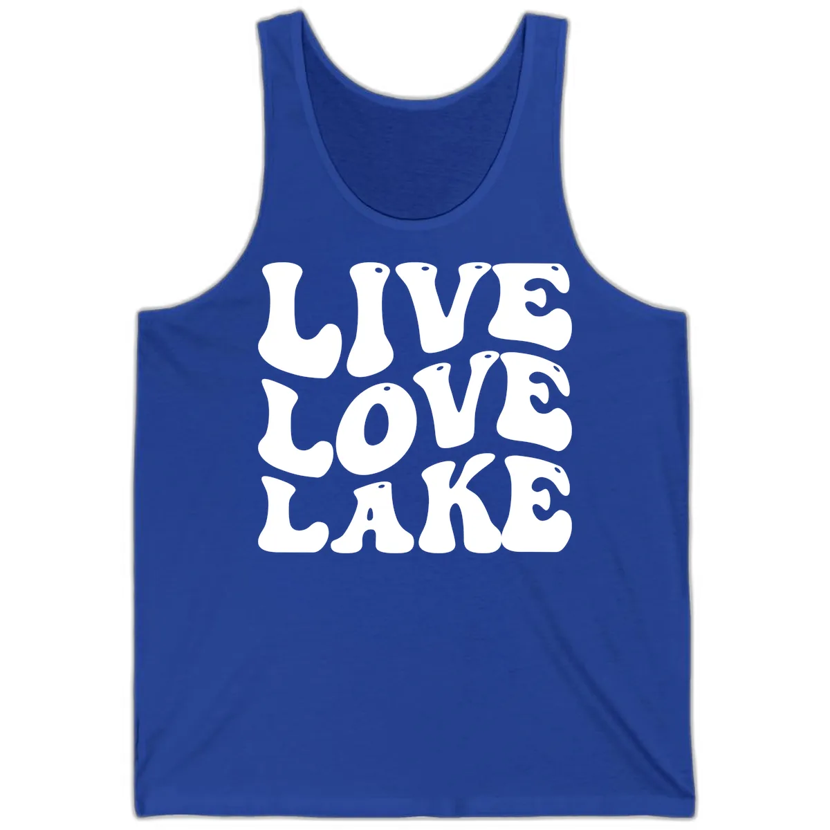 Live Love Lake Retro Graphic Tank in True Royal