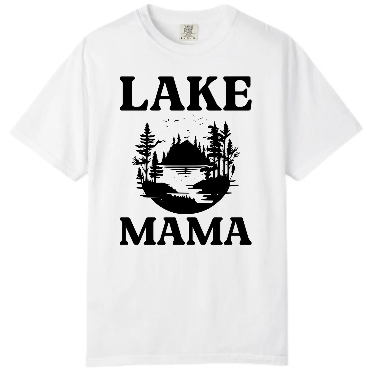 Lake Mama Nature Scene Comfort Color in White