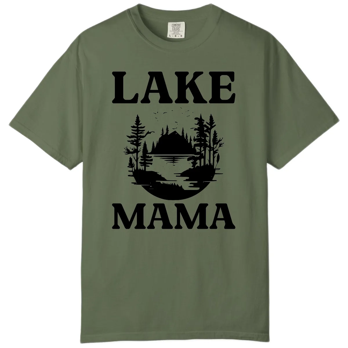 Lake Mama Nature Scene Comfort Color in Sage