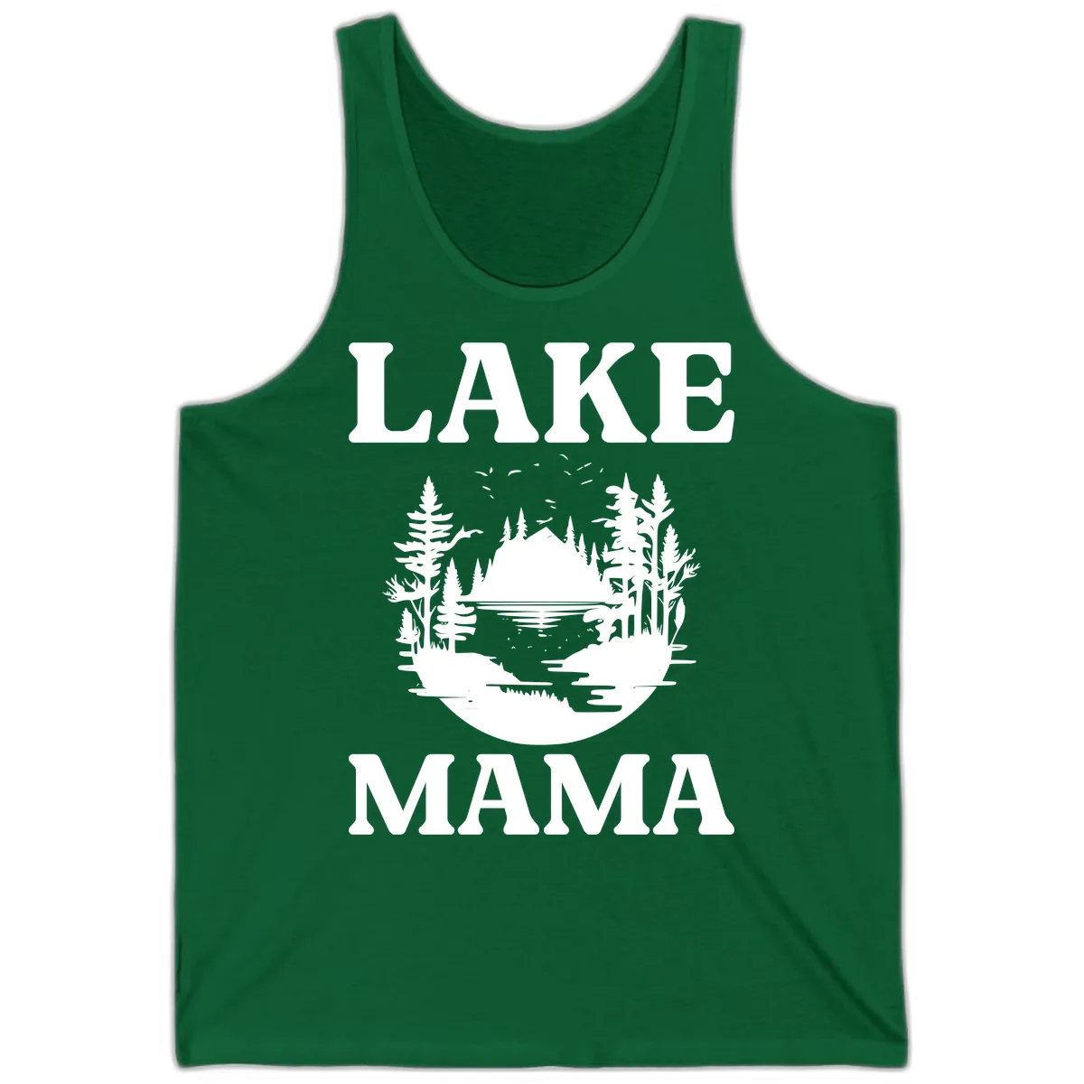 Lake Mama Nature Scene Tank in Kelly