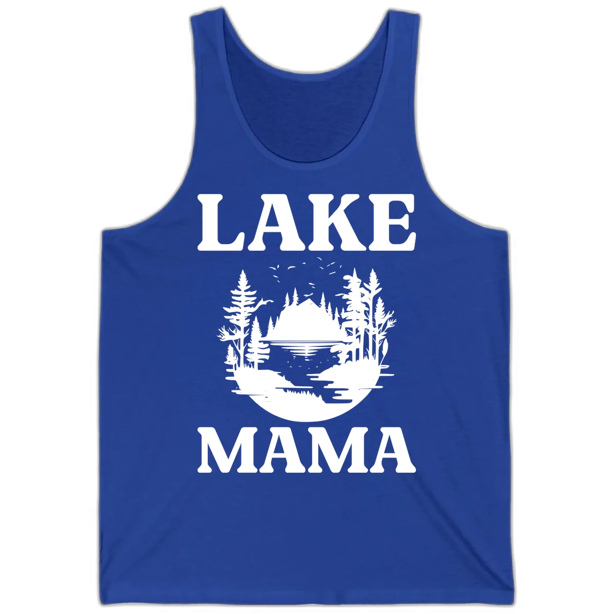 Lake Mama Nature Scene Tank in True Royal