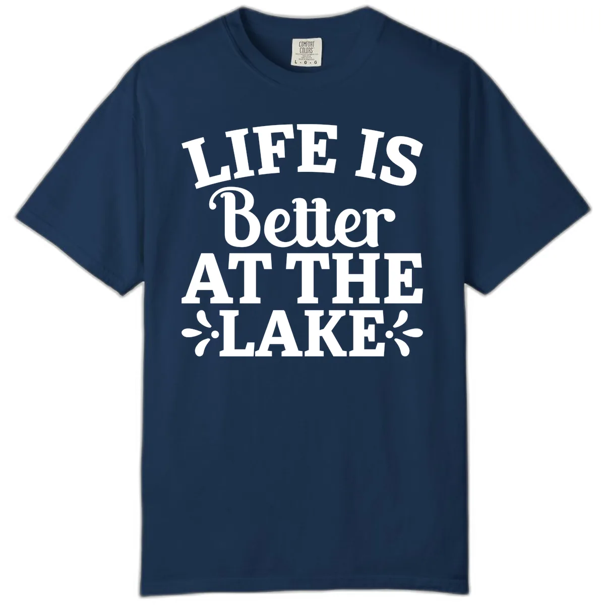 Life Is Better At The Lake Comfort Color in Navy