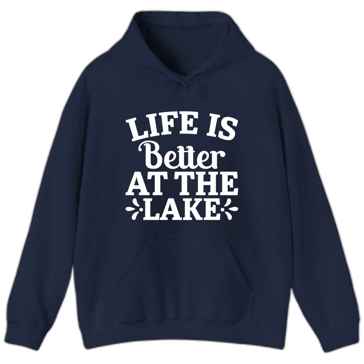 Life Is Better At The Lake Hoodie in Navy