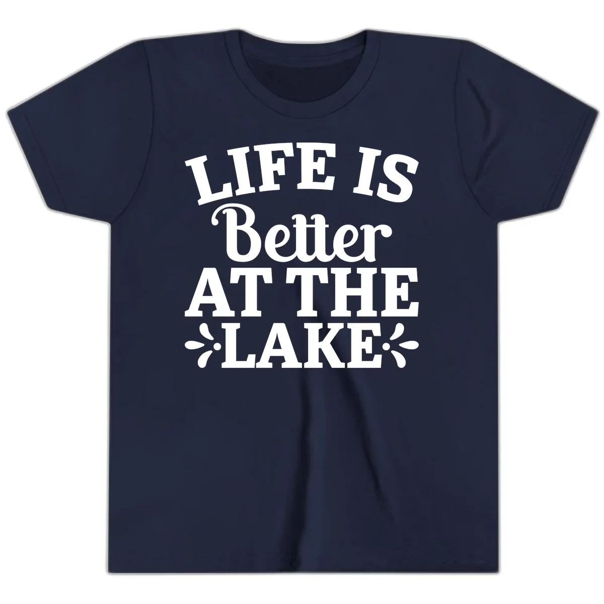 Life Is Better At The Lake Youth T-Shirt in Navy