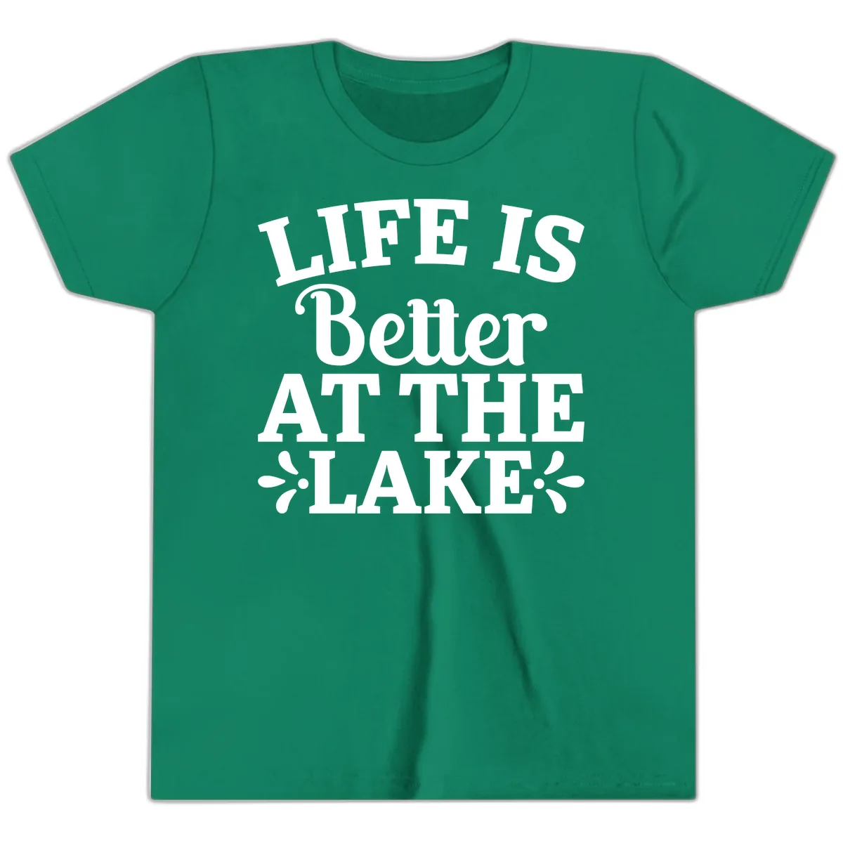Life Is Better At The Lake Youth T-Shirt in Kelly