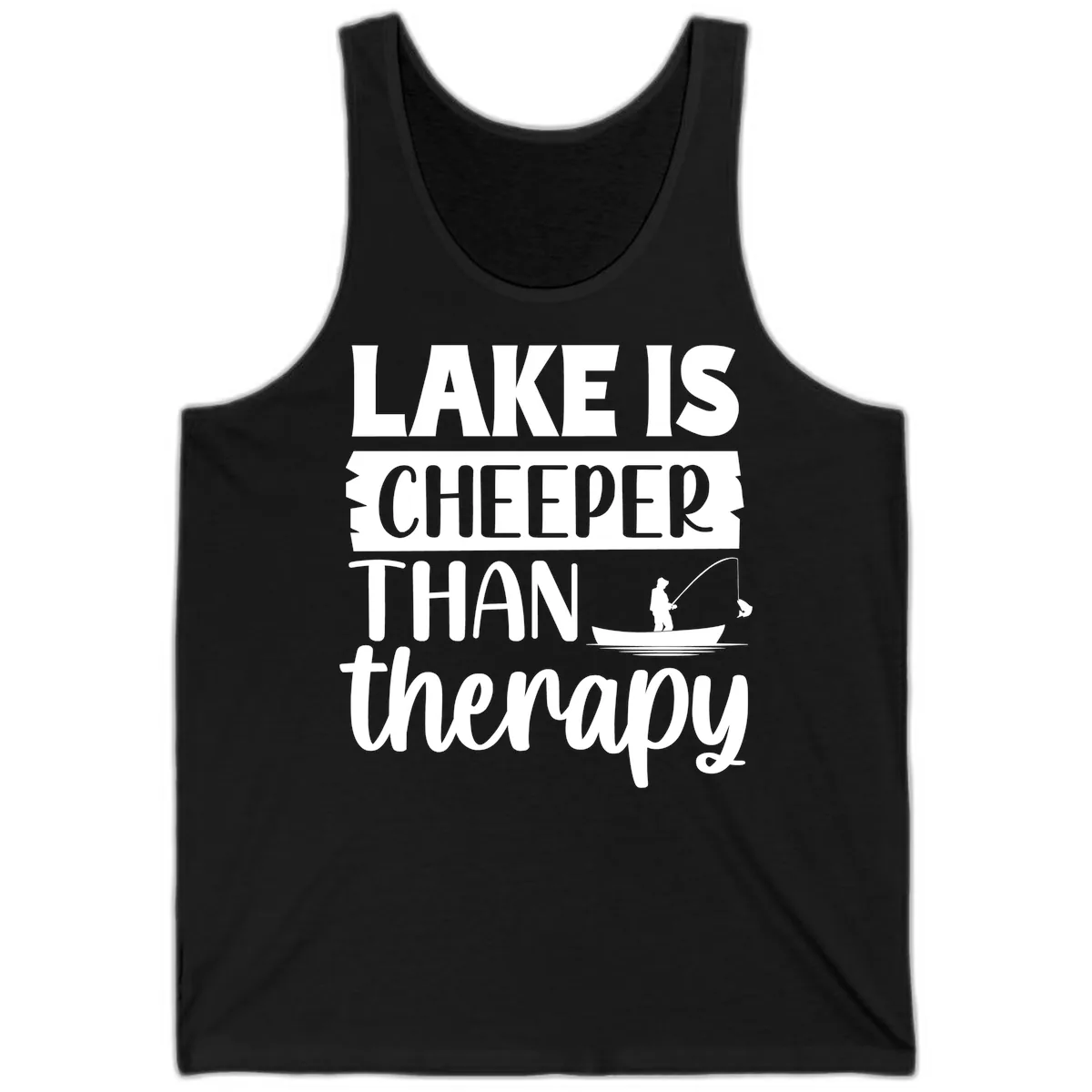 Lake is Cheaper Than Therapy Design Tank in Black